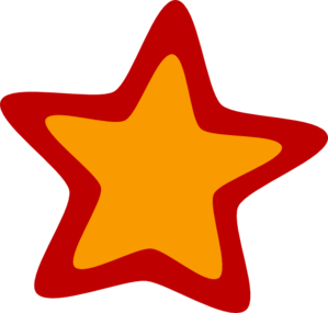 Red Yellow Star clip art - vector clip art online, royalty free ...
