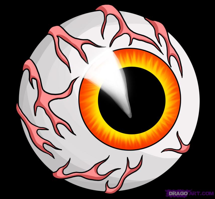 How to draw a halloween eyeball gail's blog
