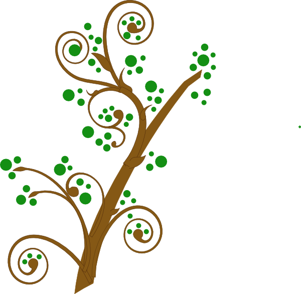 Brown And Green Tree Branch clip art - vector clip art online ...
