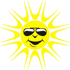 q and a clipart of a sun