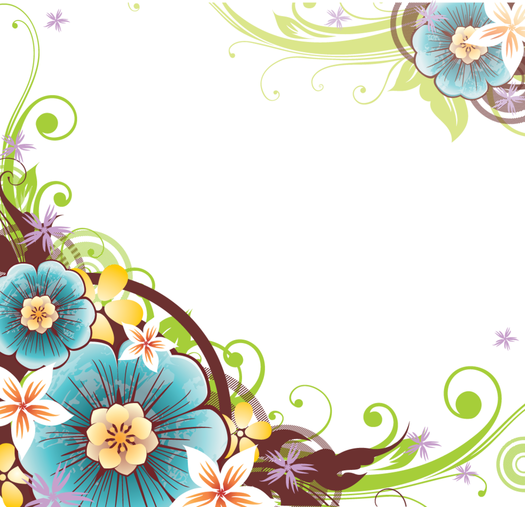 Flower Corner Vector Png Clipart - Free to use Clip Art Resource