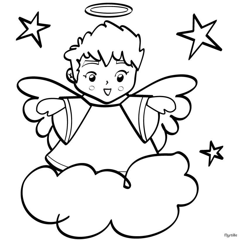 Angel Drawing For Kids