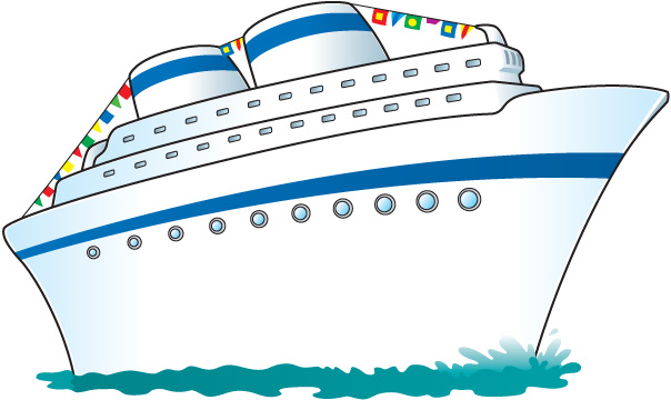 Cruise Ship Clip Art Black And - Free Clipart Images
