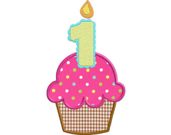 1st Birthday Cupcake Clip Art - Free Clipart Images