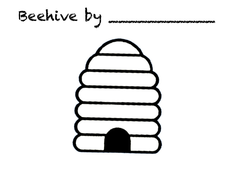 Cool Bee Hive Coloring Page | WeGoPenang