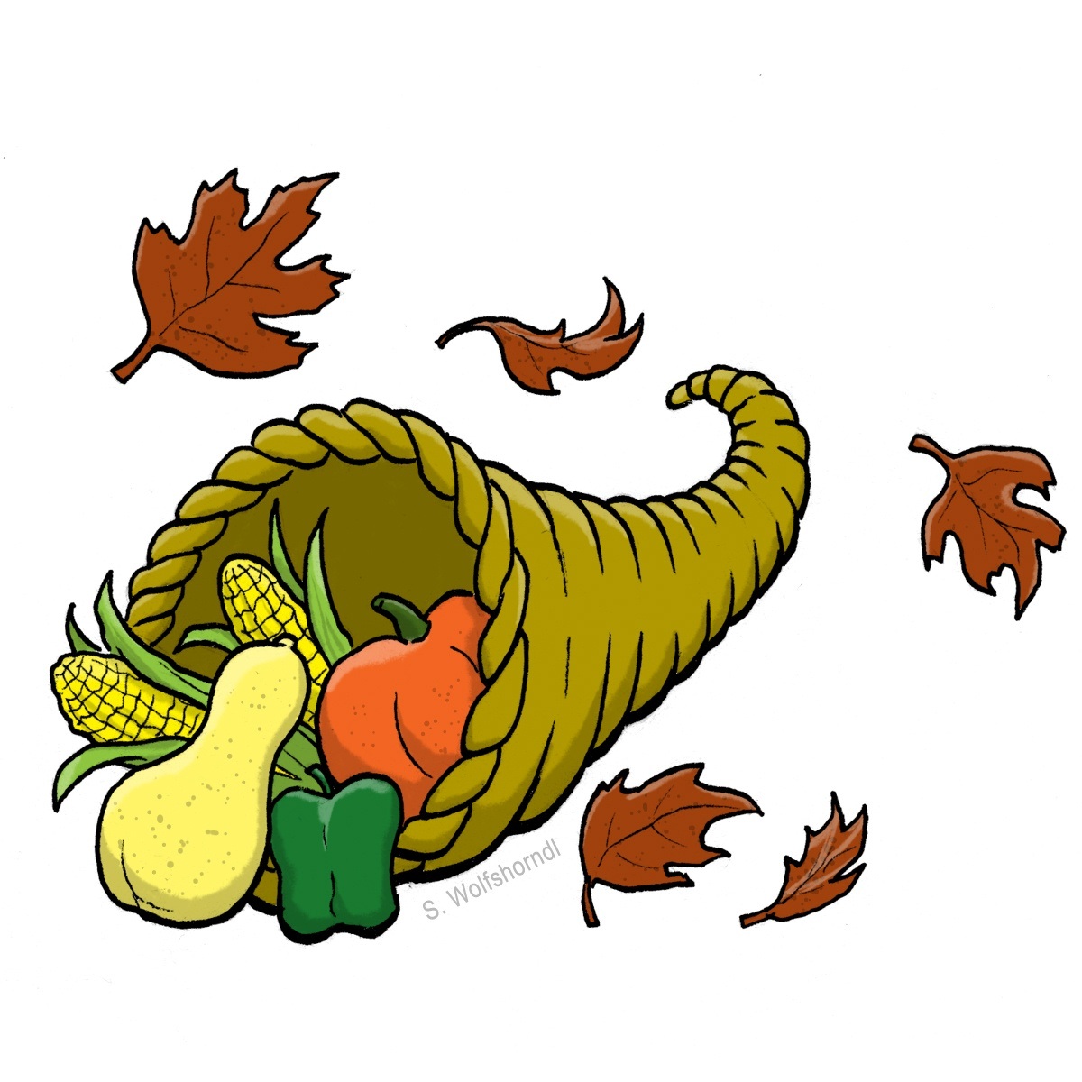 Cornucopia Clip Art Borders - Free Clipart Images