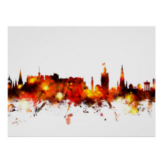 Edinburgh Skyline Gifts - T-Shirts, Art, Posters & Other Gift ...