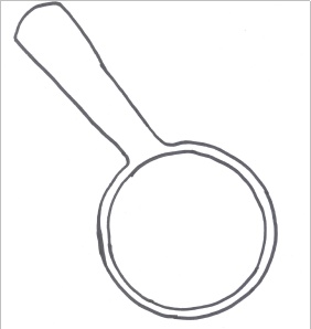 Magnifying glass template for craft from Celebrations chapter ...