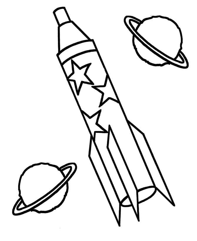 Rocket Ship Coloring Page - AZ Coloring Pages