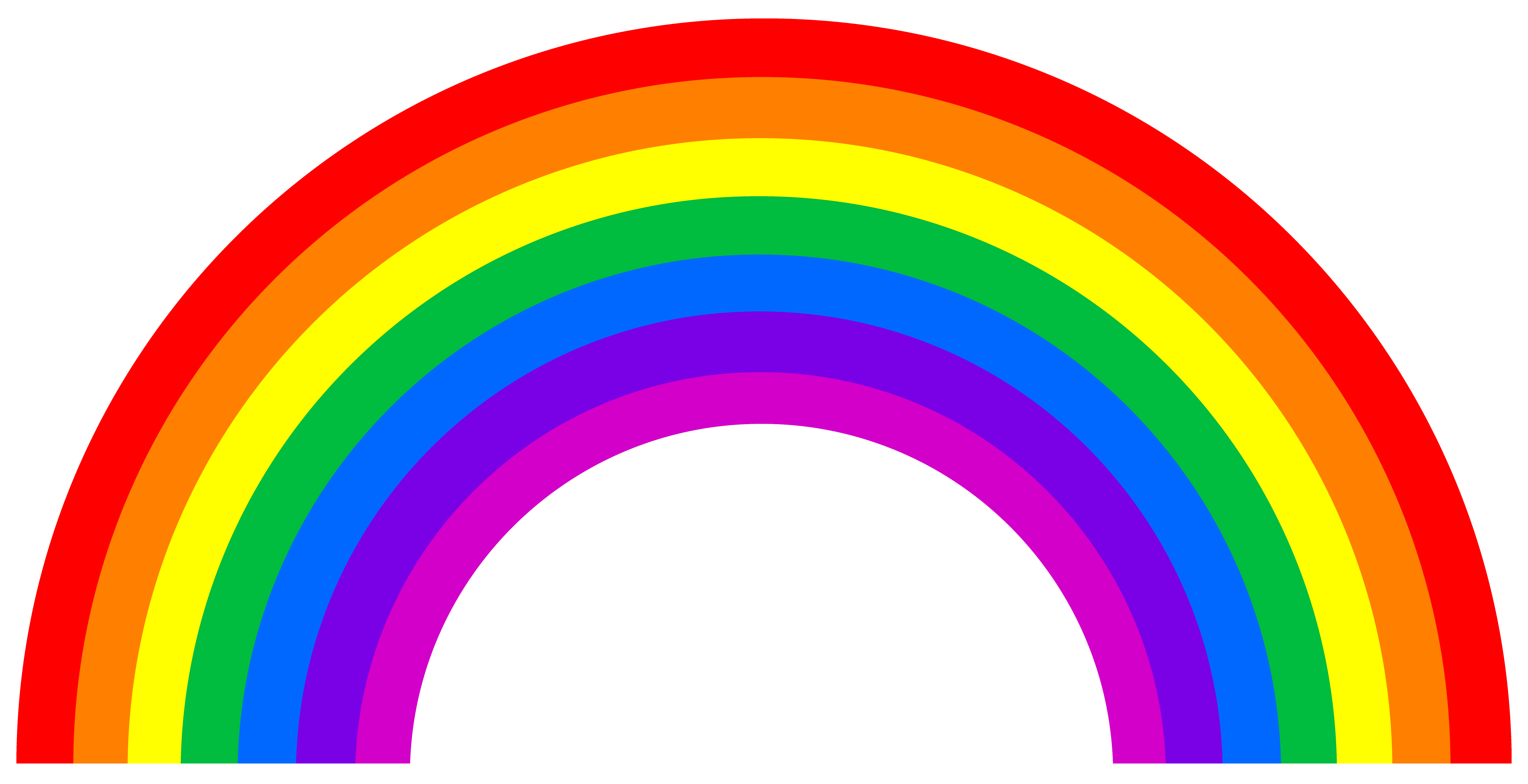 Cartoon Picture Of A Rainbow