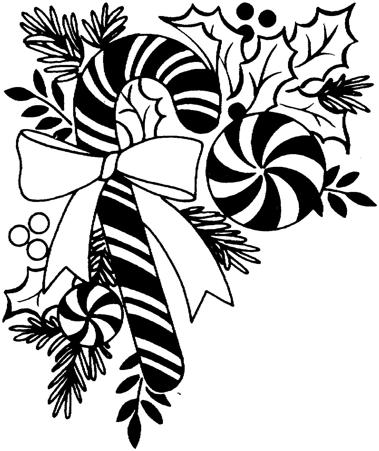 Free Printable Christmas Clip Art Black And White