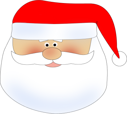 Clipart santa face