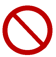 No sing clipart