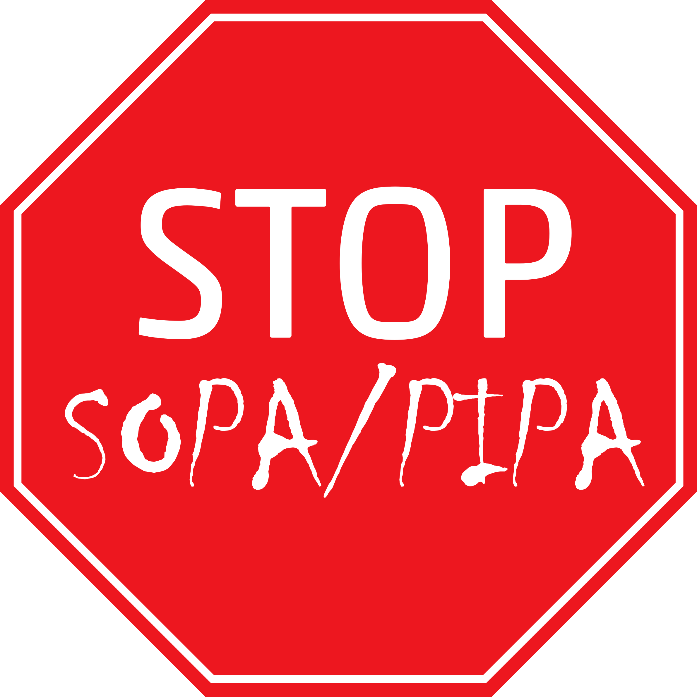 Clipart - STOP SOPA/PIPA Vinyl Cut