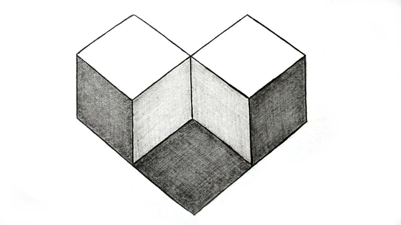 two impossible shapes ontop of eachother
