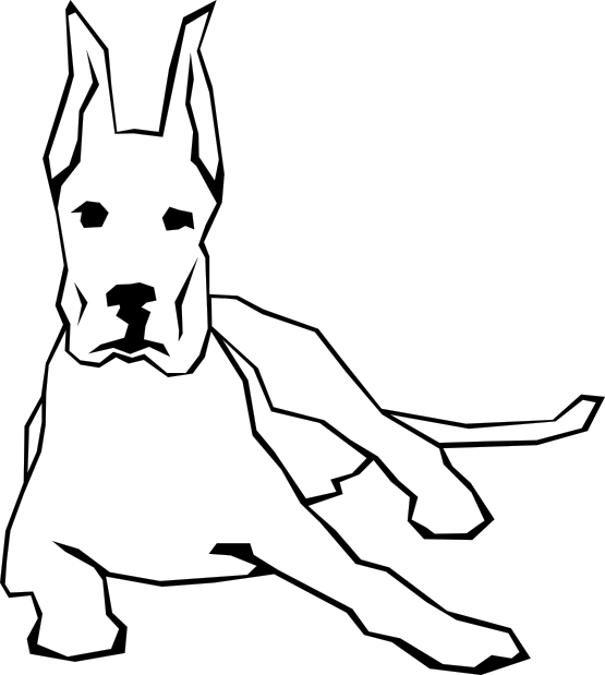 Simple Line Drawing Of A Dog | Free Download Clip Art | Free Clip ...