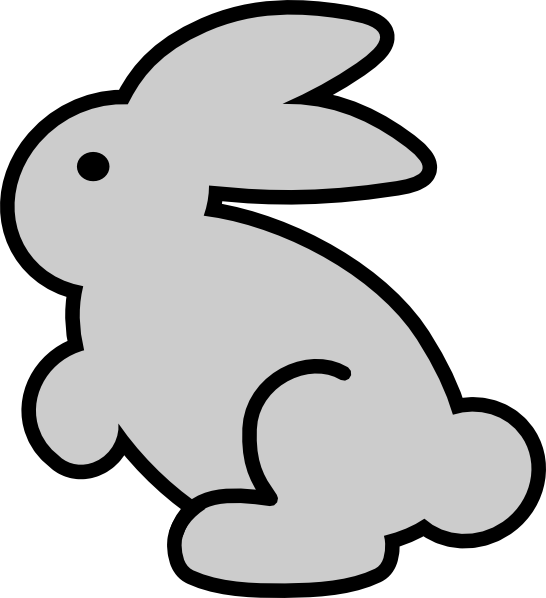 Best Photos of Rabbit Line Out - Bunny Rabbit Outline Drawing ...