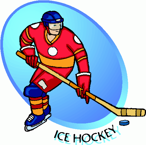 Girl Ice Hockey Clipart