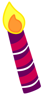 15 Birthday Candles Clipart