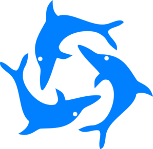 Free dolphin vector art clip art image #10513