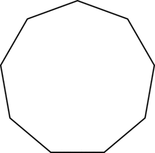 Regular Nonagon Clipart - Free to use Clip Art Resource