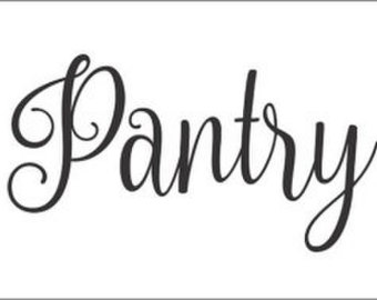 Items similar to Chalkboard Decal, Chalkboard Door Sign, Pantry ...