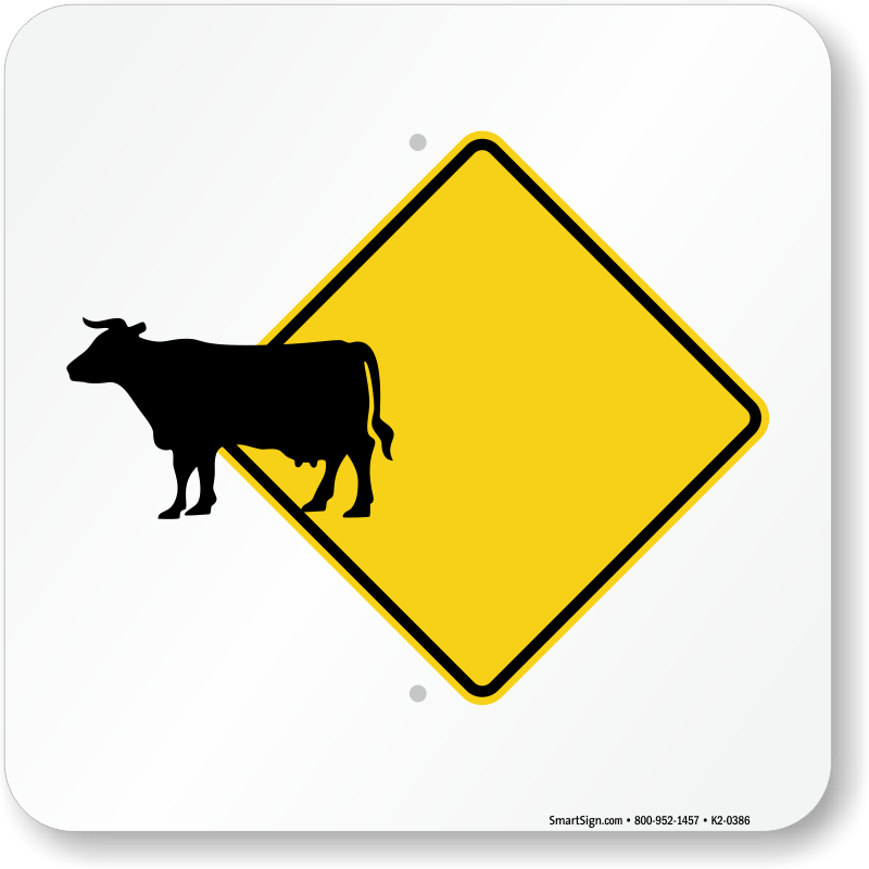 Cattle Crossing Signs | Keep Gate Closed