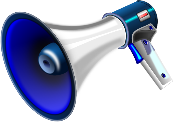 Megaphone clip art - vector clip art online, royalty free & public ...