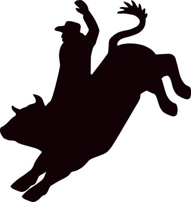 Bull rider clip art