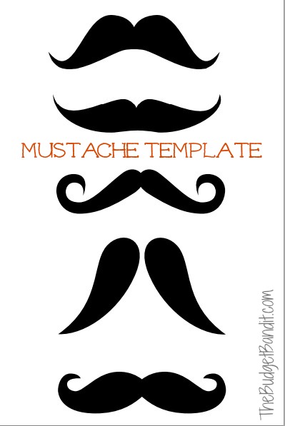 Printable Mustache Pumpkin Carving Template - Living Chic Mom