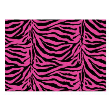 Wedding Business Cards - Hot Pink Zebra Skin Texture Background ...