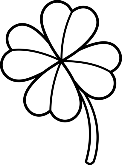 Four Leaf Clover Outline