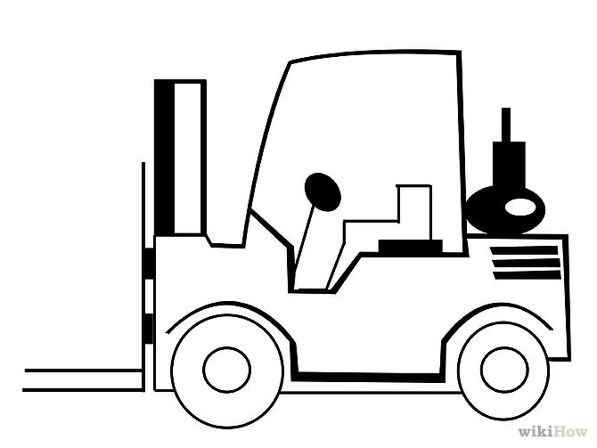 Drawn Forklifter - ClipArt Best