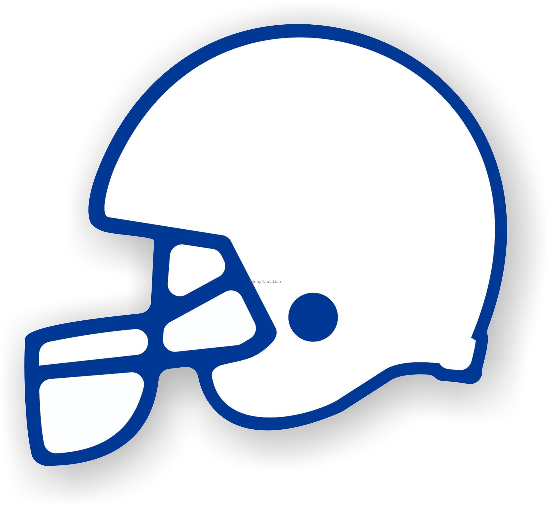 No logo football helmets clipart