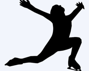 Figure skate clip art