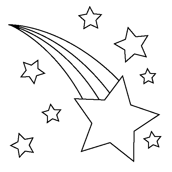 Shooting Star Coloring Pages - AZ Coloring Pages