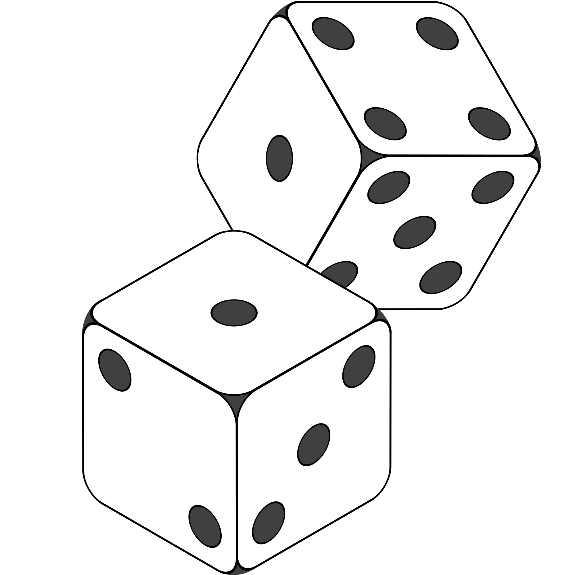 Dice Outline ClipArt Best