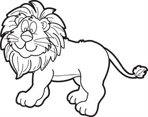 Free, Printable Female Lion Coloring Page for Kids
