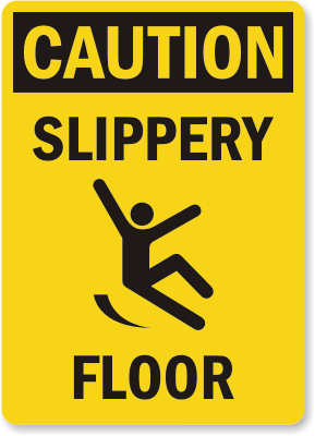 Slippery Floor Clipart