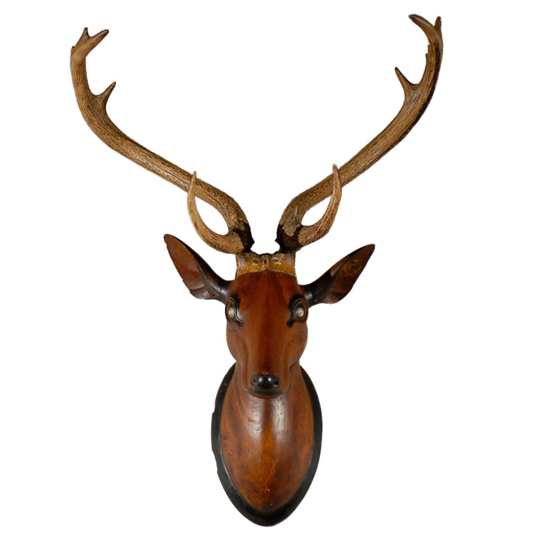 Vintage French Folk Art Deer at 1stdibs