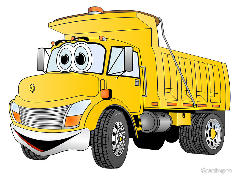 garbage truck cartoon