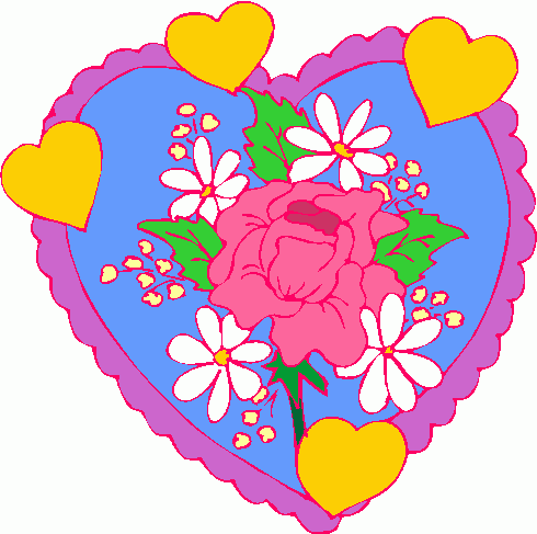 Hearts And Flowers Clip Art