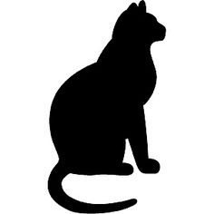 Cat Outline Sitting - ClipArt Best