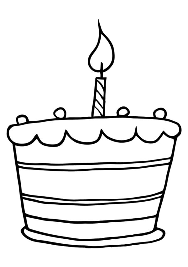 Birthday Cake Coloring Pages Birthday Cake Colouring Page Free ...