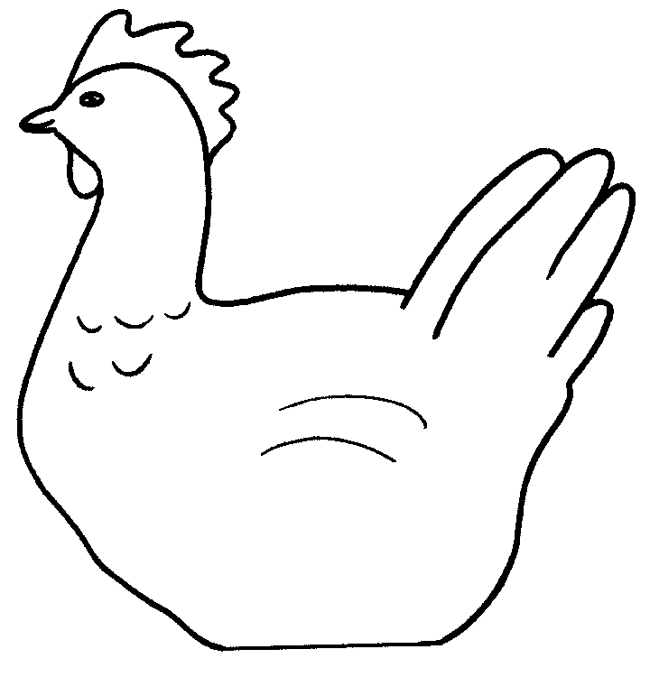 chicken coloring page chicken free printable coloring pages ...