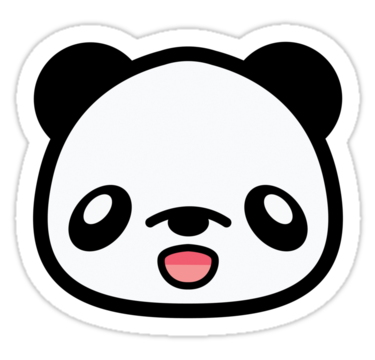 Kawaii panda clipart