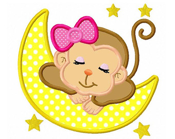 Girl monkey clipart