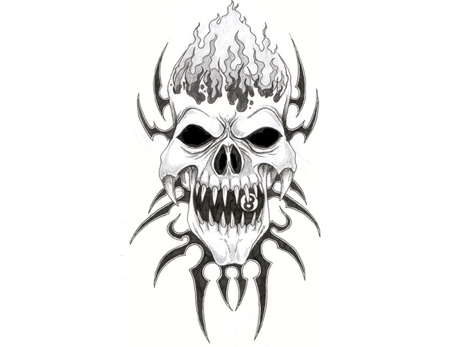 Evil Skull | Free Download Clip Art | Free Clip Art | on Clipart ...