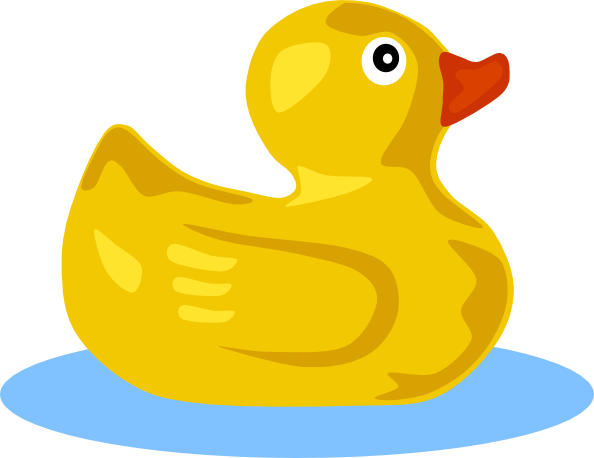 Rubber Duck clip art Free Vector