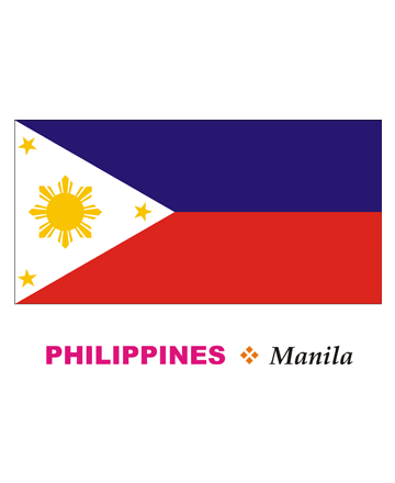 Philippines Flag Coloring Pages for Kids to Color and Print